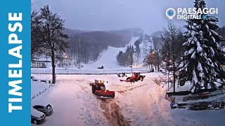 Pulizia Strade dalla neve Cerreto Laghi RE  Time Lapse del 29 Dicembre 2020 [upl. by Doelling]