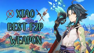 Out Dated Best F2P Xiao Weapons  Genshin Impact [upl. by Hayyikaz]