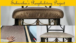 Upgrade Dining Chairs Replace Flat Foam Seat Cushion HowTo Upholster [upl. by Thorsten]