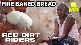 Making Damper Bread In The Outback With Nanna Ellery  Red Dirt Riders [upl. by Yenal674]