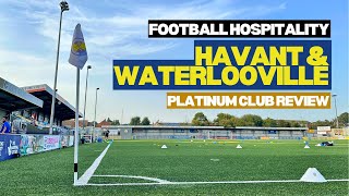 Havant amp Waterlooville FC hospitality  Platinum Club  The Padded Seat [upl. by Voletta663]