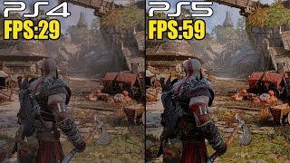 PS4 vs PS5 God of War Ragnarök  Graphics and FPS Comparison [upl. by Eedia423]