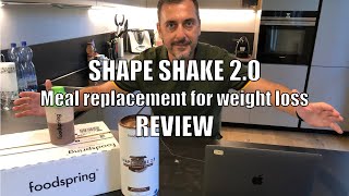 Review foodspring SHAPE SHAKE 20  Meal replacement for weight loss [upl. by Parcel727]