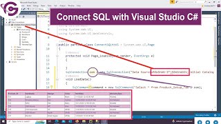 How to Connect SQL Server with Visual Studio in aspnet C  programminggeek [upl. by Neeoma]