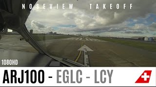 Watch this Cockpit Takeoff at London City Airport [upl. by Ogaitnas]