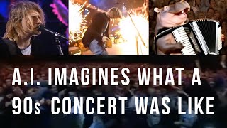 AI imagines what a 90s concert was like [upl. by Agbogla507]