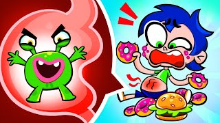 My yummy carrot vs fastfood who will win song kids junk healthy food [upl. by Nagoh]