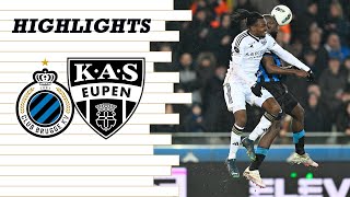 Highlights Matchday 25  Club Brugge vs KAS Eupen [upl. by Dlanigger3]