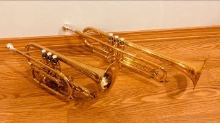 Trumpet vs Cornet  Comparison and Demonstration [upl. by Htebzile]