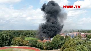 2019 08 19 Westerstede Sporthalle Vollbrand NWM TV [upl. by Vigen]