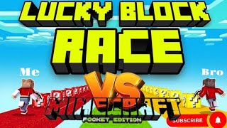 PLAYING MINECRAFT LUCKY BLOCK RACE WITH MY BRO  IN PE EP1 🔥 NN GAMING 18 😈 [upl. by Ellan]