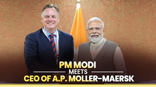 PM Modi meets Keith Svendsen CEO of AP MollerMaersk [upl. by Elmaleh]