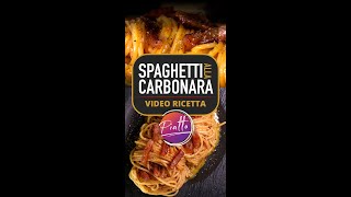 SPAGHETTI ALLA CARBONARA Ricetta Originale  PIATTO Shorts [upl. by Ittam]