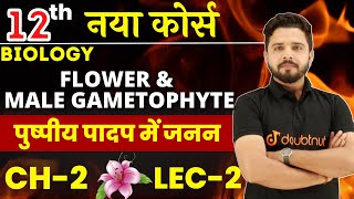 Flower amp Male Gametophyte  पुष्पीय पादप में जनन  Class 12 Biology Chapter 2 Lec 2  Yogesh Sir [upl. by Kloster]