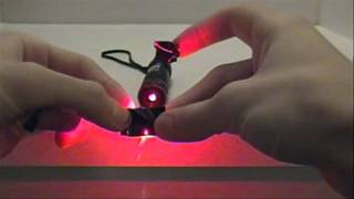 100mW 650nm Red Laser Burning [upl. by Assirt]