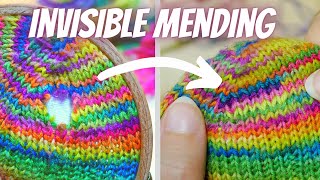 Mending Socks  Socken stopfen [upl. by Osugi]