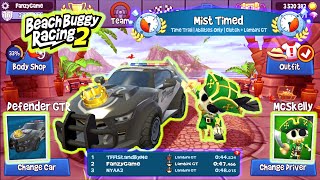 Mist Timed Trial Abilities Only 2nd  Lambini GT  Clutch New Outfit  Beach Buggy Racing 2 [upl. by Nerua]