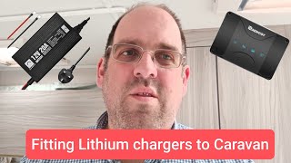 Fitting Lithium battery charger in caravan offgrid caravan caravanmod lifepo4 [upl. by Haram]