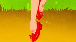 Le Scarpe Rosse  Cenerentola  Storie Per Bambini Cartoni Animati I Fiabe e Favole Per Bambini [upl. by Wilonah960]