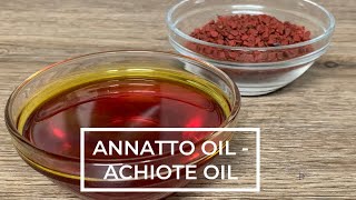 HOW TO MAKE ANNATTO OIL  ACHIOTE OIL  ACEITE CON ACHIOTE [upl. by Oliviero]