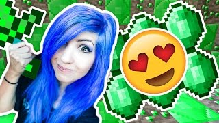 FINDING EMERALDS FOR DYLAN  Minecraft with SabrinaBrite [upl. by Egni]