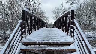 01202024 Doylestown PA Drone and Ground Views of Snowy Lake Galena and Neshaminy Creek [upl. by Coretta]