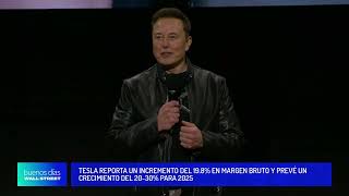 Tesla reporta un incremento del 198 en margen bruto y prevé un crecimiento del 2030 para 2025 [upl. by Nomyad]