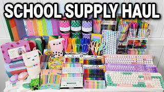 Back to School Supplies Shopping HUGE Stationery Haul 2024 [upl. by Selohcin]