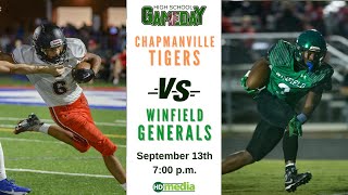 High School Football on Gameday Chapmanville vs Winfield [upl. by Mehta611]