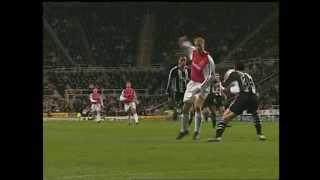 Bergkamps wonder goal against Newcastle United [upl. by Rodrique751]