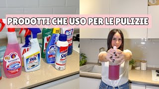 PRODOTTI CHE USO PER LE PULIZIE DI CASA  CURA E IGIENE DELLA CASA  PULIZIE CASA [upl. by Niro]