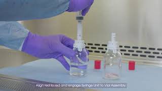 Reconstituting Lyophilized Powder Using a Diluent Vial [upl. by Wolliw]