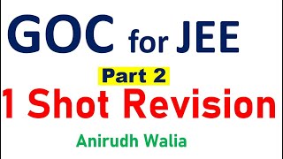 jee 2025  goc in 1 shot jee  goc for jee  goc one shot jee  jee mains 2025  jee chemistry [upl. by Otrevlig660]