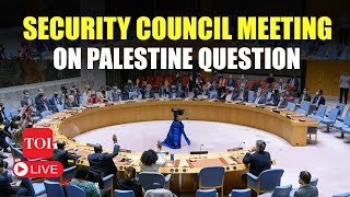 LIVE  UNSC Emergency Meeting On Gaza War amp Middle East Situation [upl. by Htezil841]