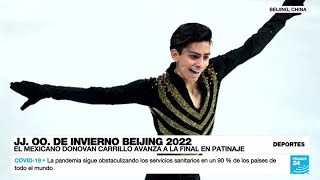 El mexicano Donovan Carrillo clasifica a la final de patinaje en Beijing 2022 [upl. by Fadil381]