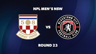 NPL Men’s NSW Round 23 Sydney United 58 FC v Blacktown City FC [upl. by Hungarian]