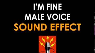 Im Fine Male Voice Sound Effect [upl. by Mckinney]