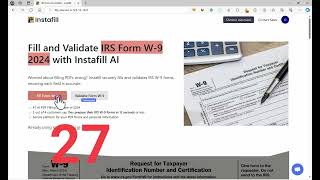 How to fill out form W9 with Instafillai in 27 seconds [upl. by Tezzil146]