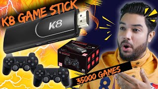 K8 Game Stick Review🎮Best Gadget Exist On Earth🤯35000 Game🕹️39 Console🔥Retro Game Dual Player🎮GTA🔥 [upl. by Anitram941]