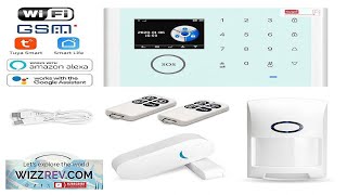 Tuya WiFi Alarm System Security Kit Wireless GSM Burglar Alarm Multifuctional Antitheft Review [upl. by Nenney809]