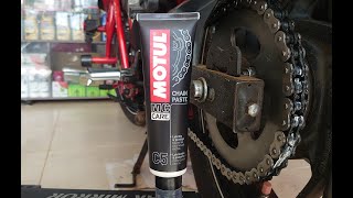 Como Lubricar Cadena con MOTUL C5 [upl. by Xavier847]