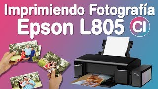 Impresora de Fotografías Calidad Profesional sin Bordes  Epson L805 [upl. by Trebuh]