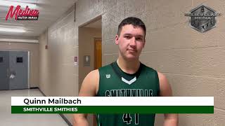 Smithville Smithies big man Quinn Mailbach after their 4239 Sectional Final win over Crestwood [upl. by Rahcir]