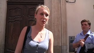 Marion Le Pen candidate à Carpentras entend quotlaver laffrontquot [upl. by Venita]