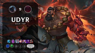 Udyr Top vs Ornn  EUW Grandmaster Patch 142 [upl. by Ahsilrak]