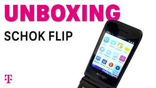 Schok Flip Phone Unboxing Easy to Use 4G LTE Cell Phone  TMobile [upl. by Jada]