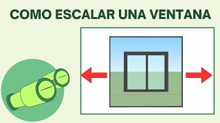 Como escalar una ventana sin deformarla en sketchup [upl. by Otrebogad]