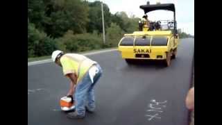 Intelligent Compaction INDOT Demo Part 2 of 3 HMA IC Demo [upl. by Ailelc]