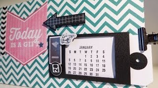 Cómo hacer un calendario Tutorial  CON P DE PAPEL [upl. by Nosduh]