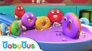 Diez Donas Coloridas  Canción Infantil  Aprender Colores  BabyBus Español [upl. by Ansilma]